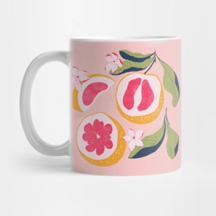 Citrus on pink Mug